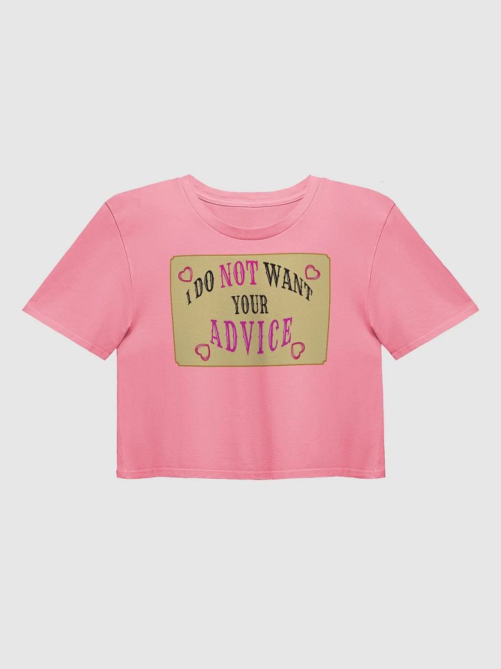 No Advice Pink Crop Top product image (3)
