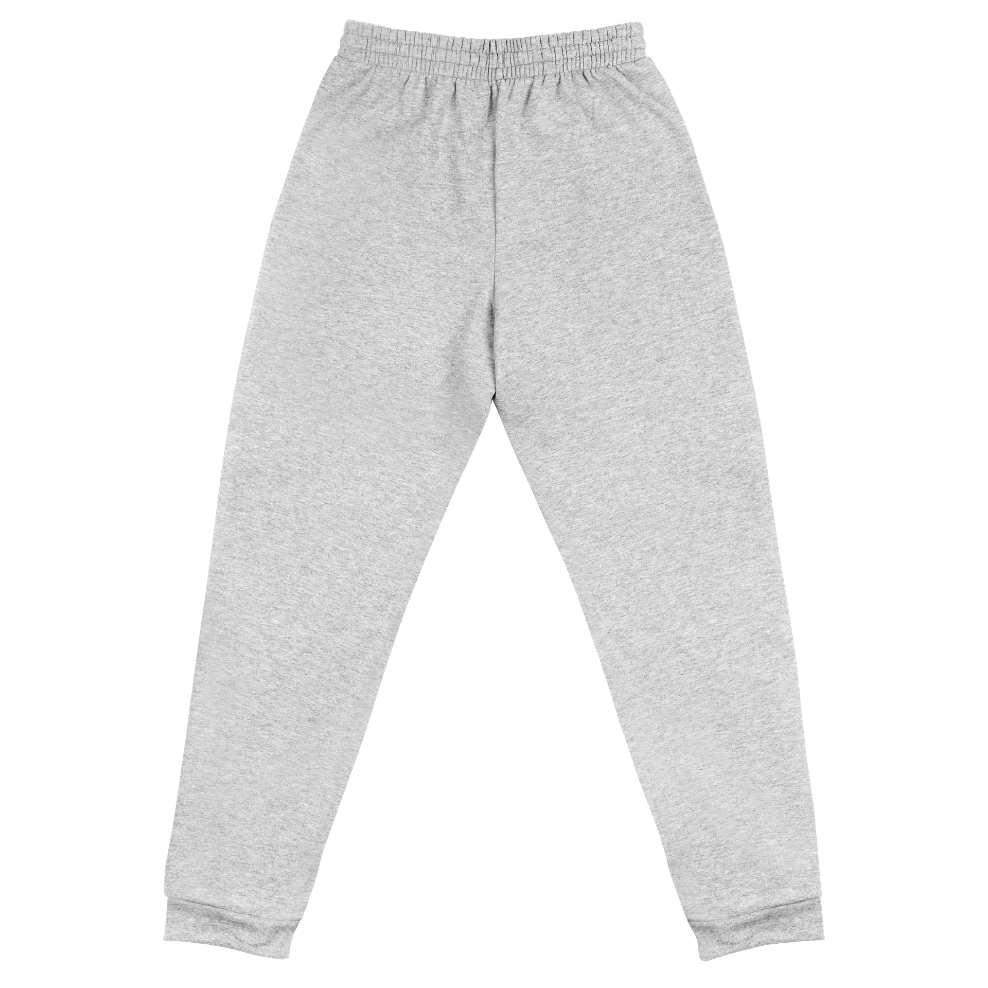 Grey Embroidered Pixel 5 Joggers (Unisex) product image (2)