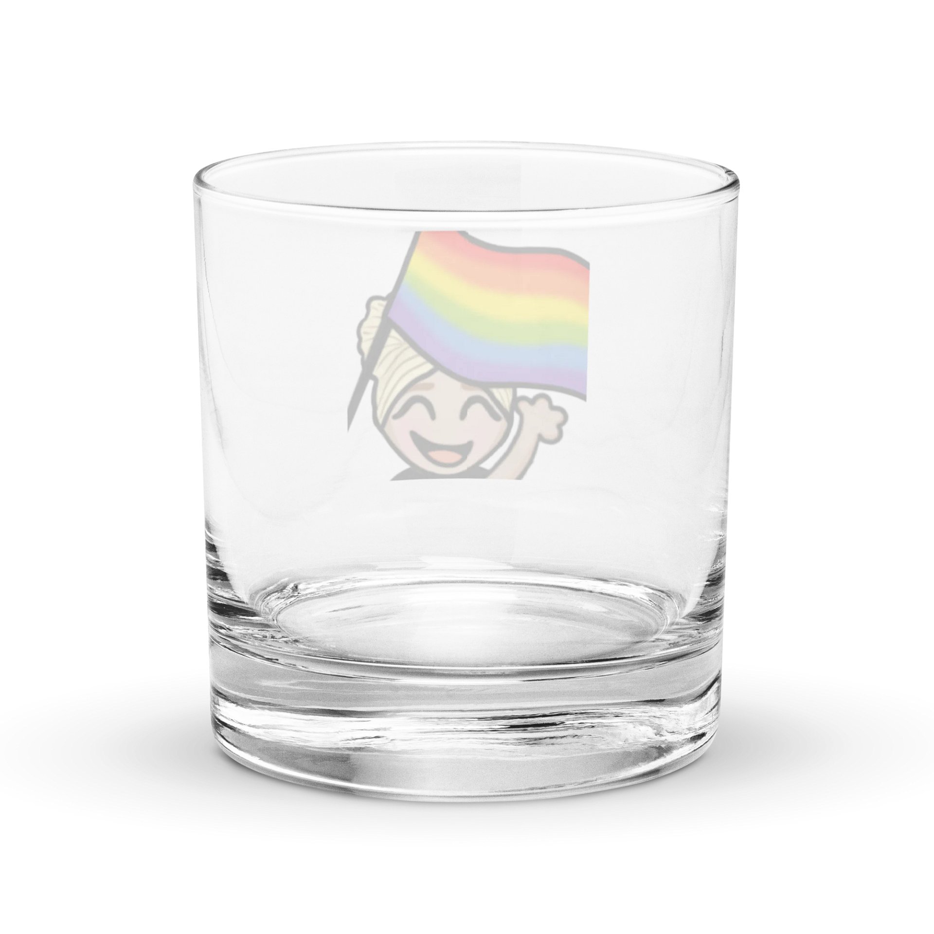 Pride Flag Rocks Glass product image (4)