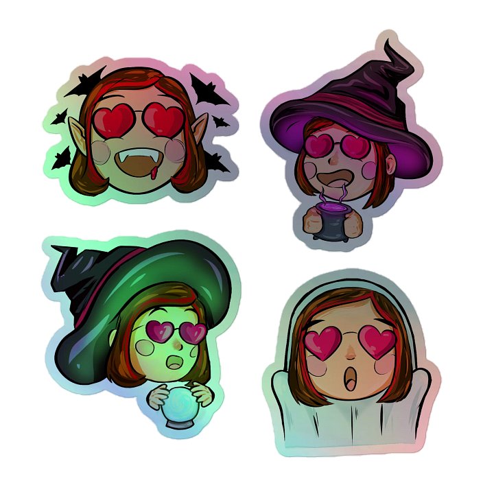 Human1 x Halloween || Holo Kiss-Cut Stickers product image (2)