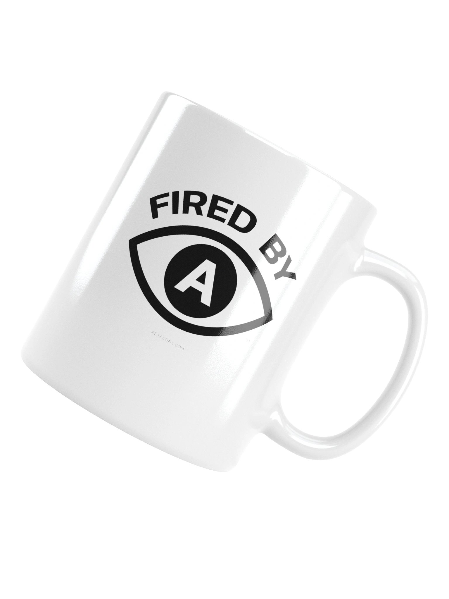 Fired by AI™ | White Mug | AEYECONS™ product image (5)