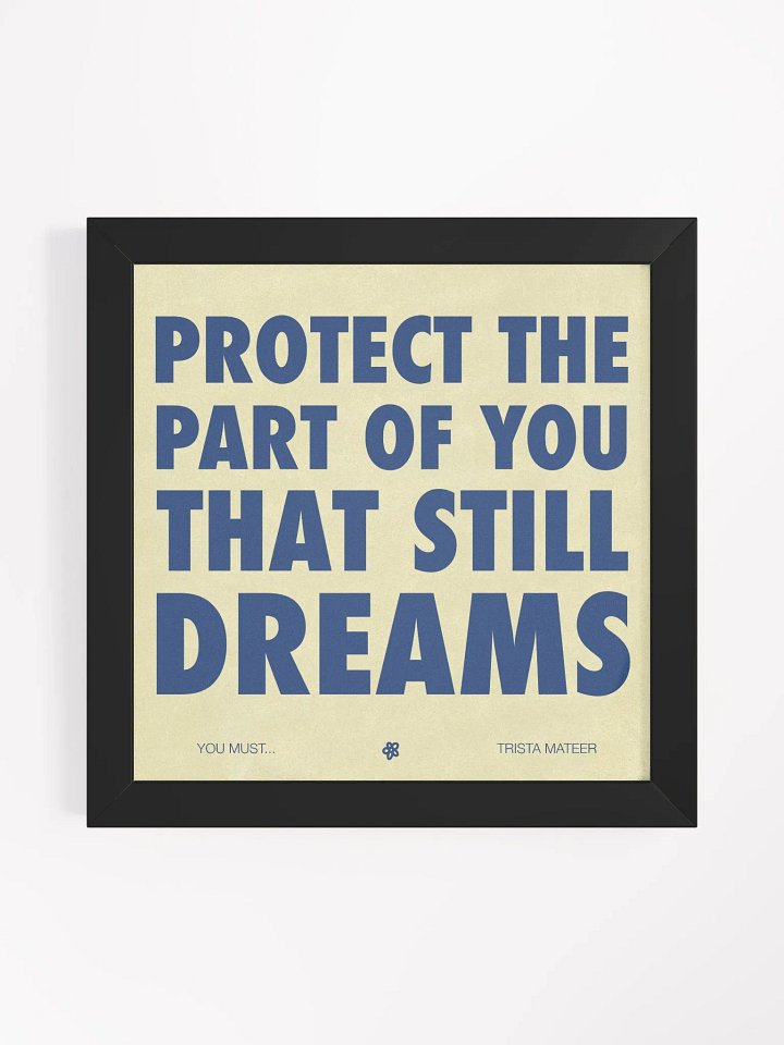 You Must 1 - Framed Art Print product image (1)