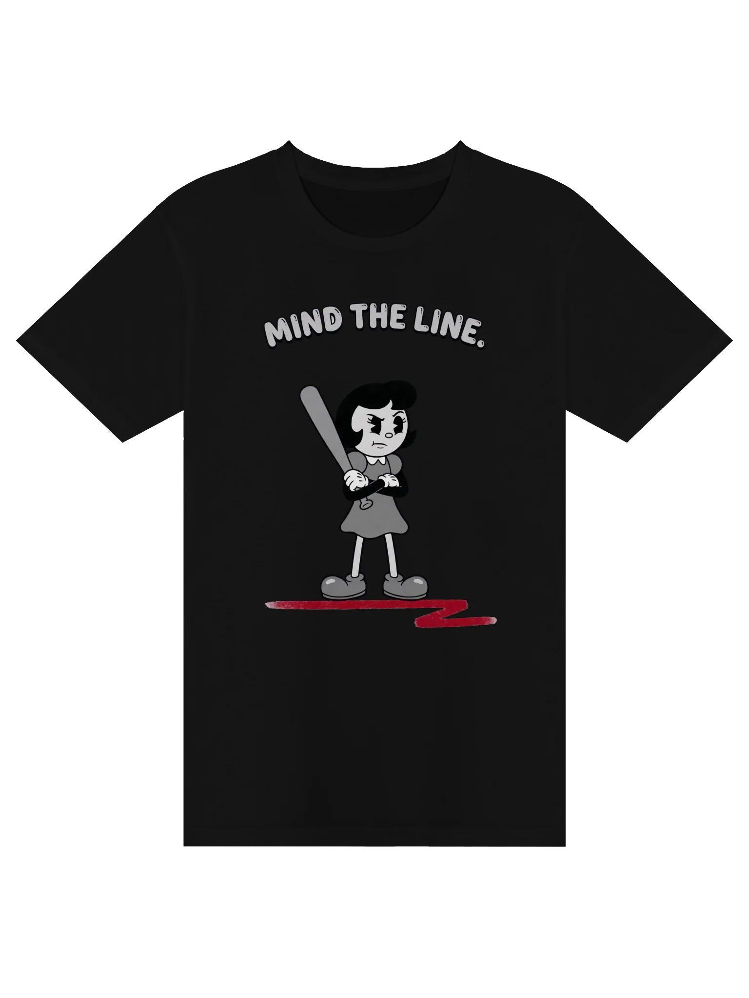Mind the Line Unisex Graphic Tee | Jen-ne.B Rubber Hoes Graphic Shirt product image (2)