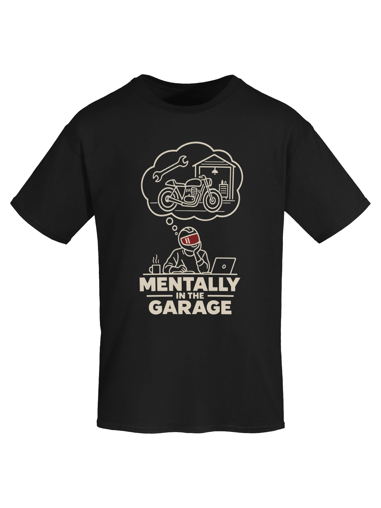 Mentally in the Garage – Motorcycle Mechanic T-Shirt product image (5)