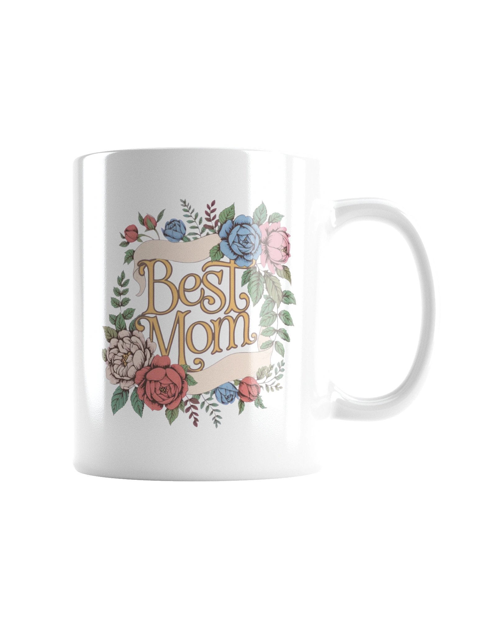 Vintage Floral Best Mom Coffee Mug product image (3)