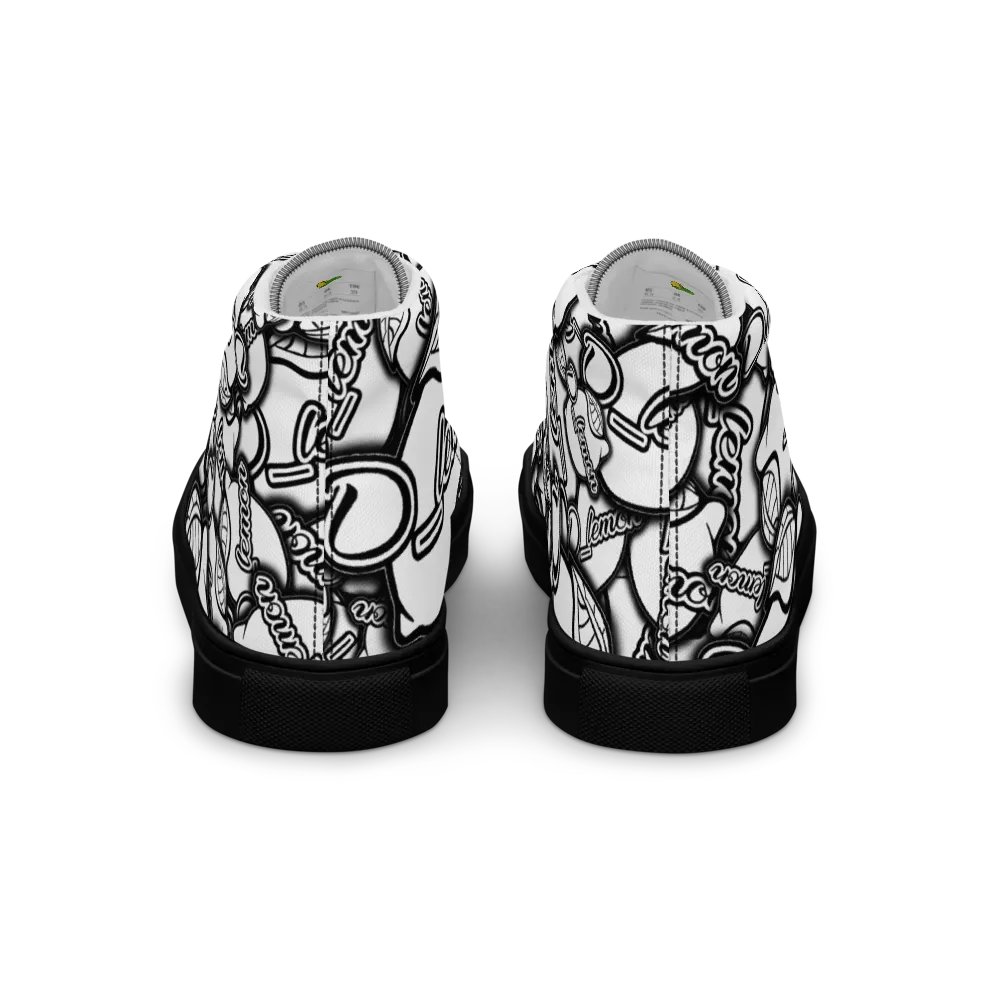 Black Sticker Pile Women's High Tops product image (3)
