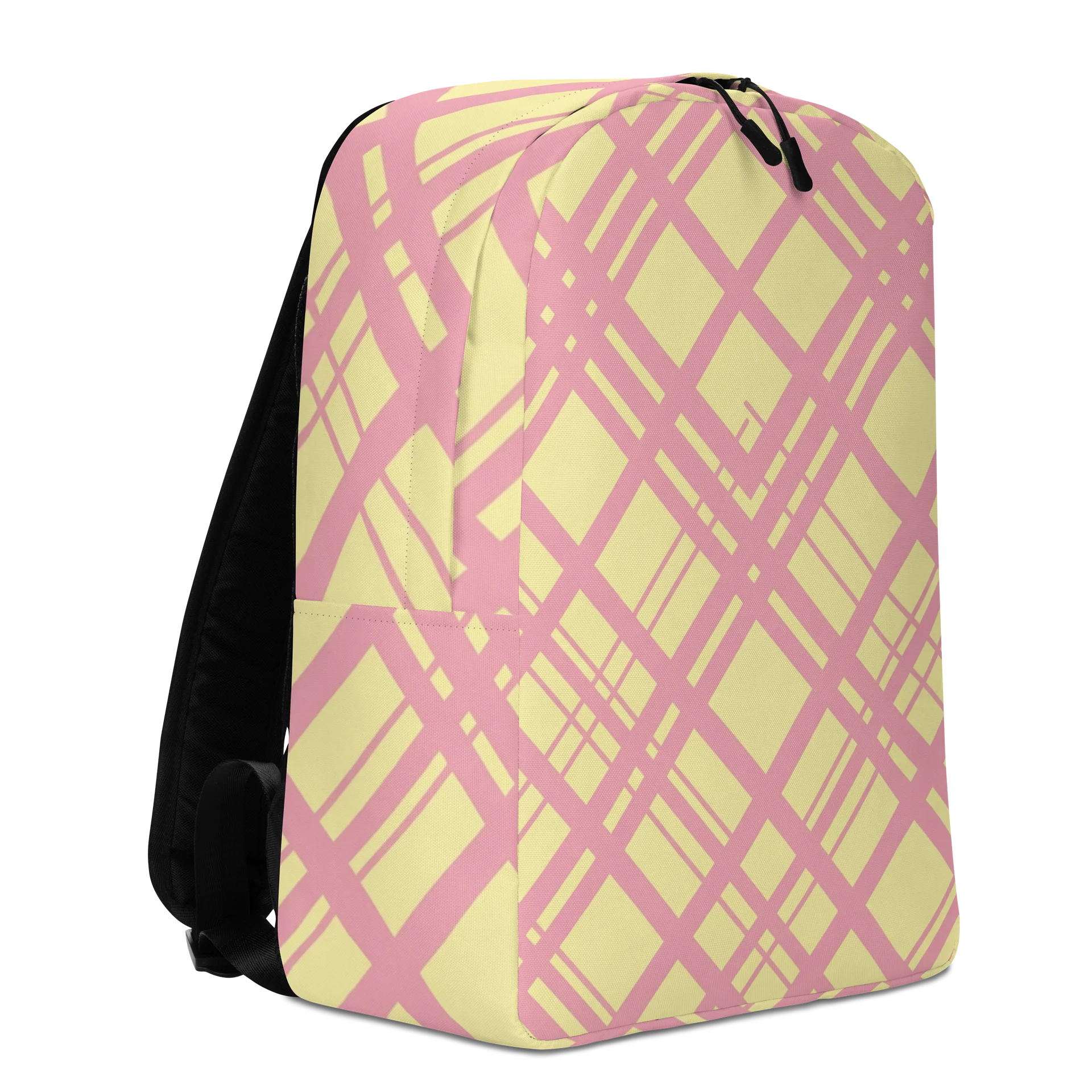 Pink Diamond Geometric Minimalist Backpack product image (3)