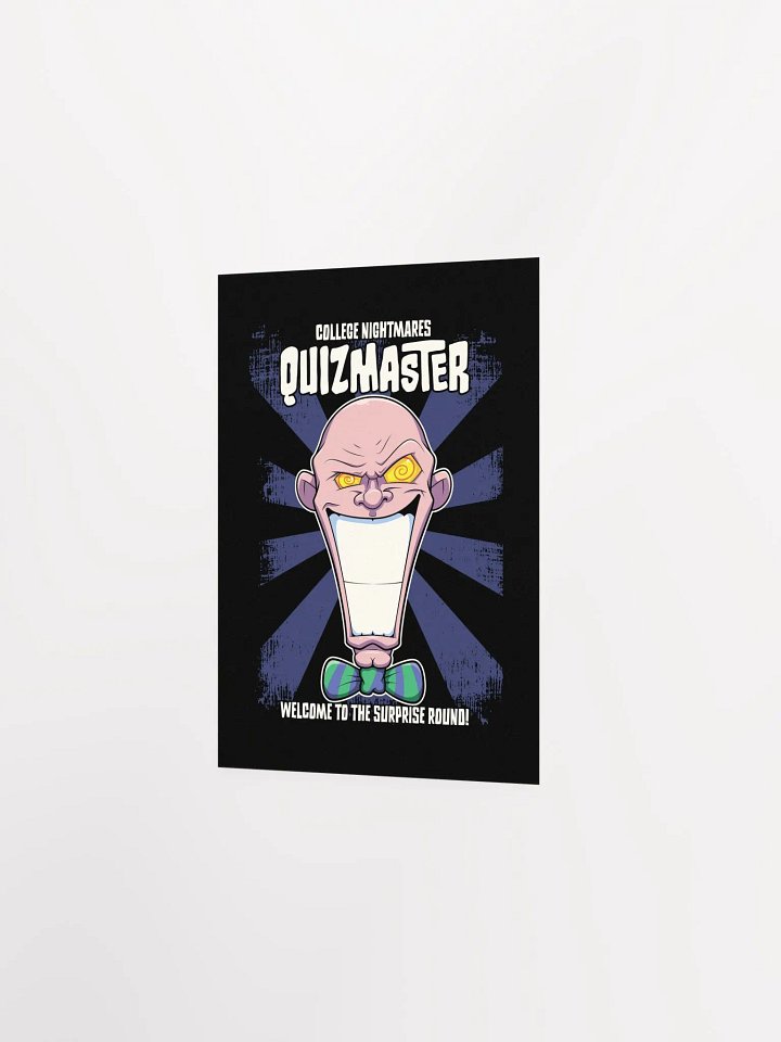 Quizmaster Supervillain Poster – Funny College Student Art product image (15)
