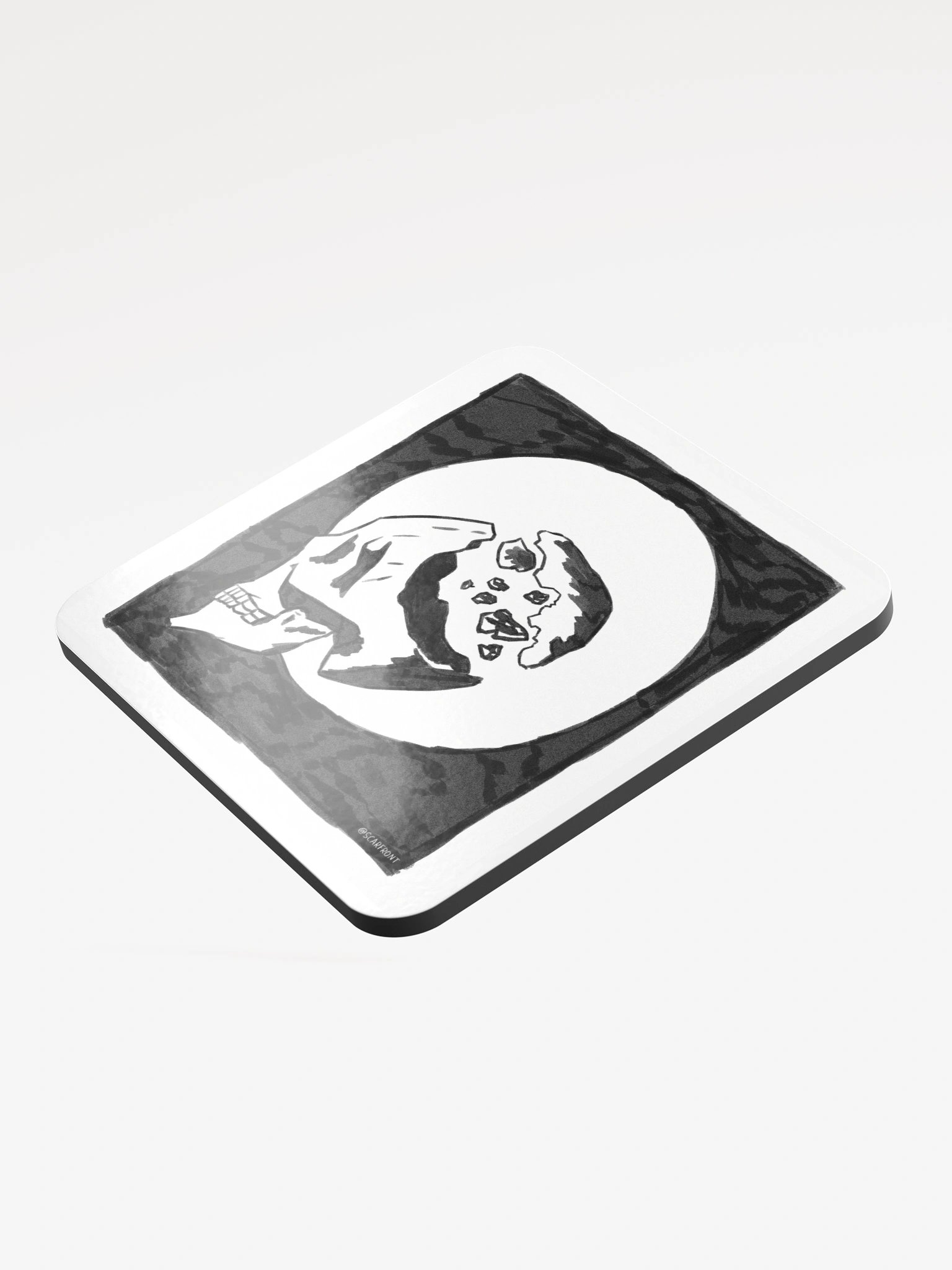 Mindless - Glossed Cork Coaster product image (3)