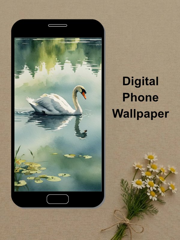 Swan Phone Wallpaper product image (1)