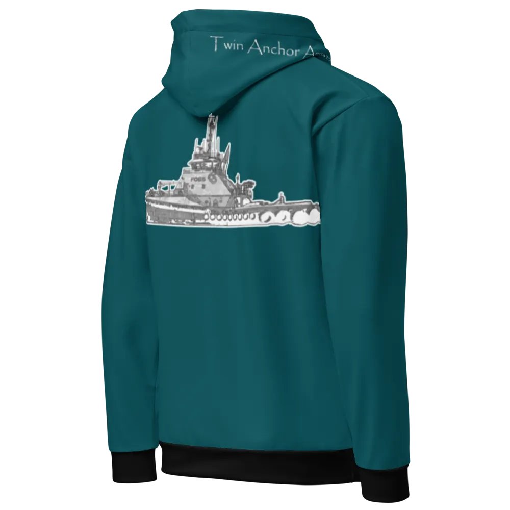 Sketch Garth Foss Tug (Teal) – Performance Marine Wear | Twin Anchor Apparel North Current Line product image (5)
