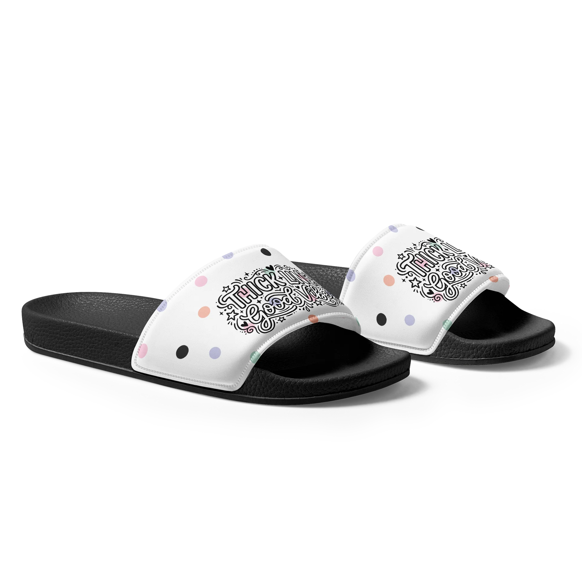 Good Vibes Polka Dot Men's Slides product image (2)