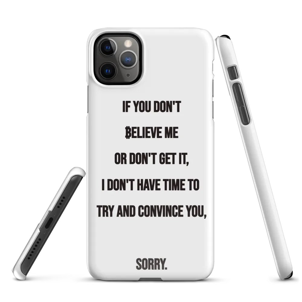 SATOSHI Quote - iPhone Snap Case product image (3)