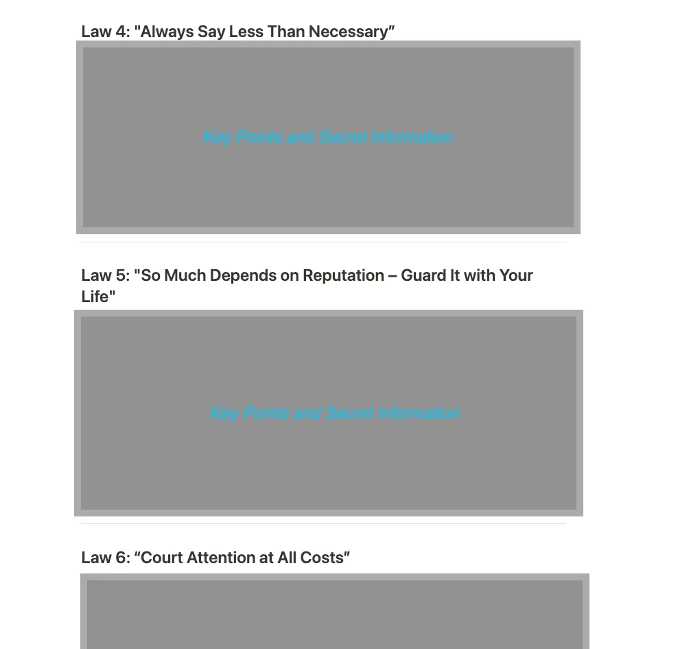 48 Laws of Power: Key Points (All 48 Laws) product image (3)