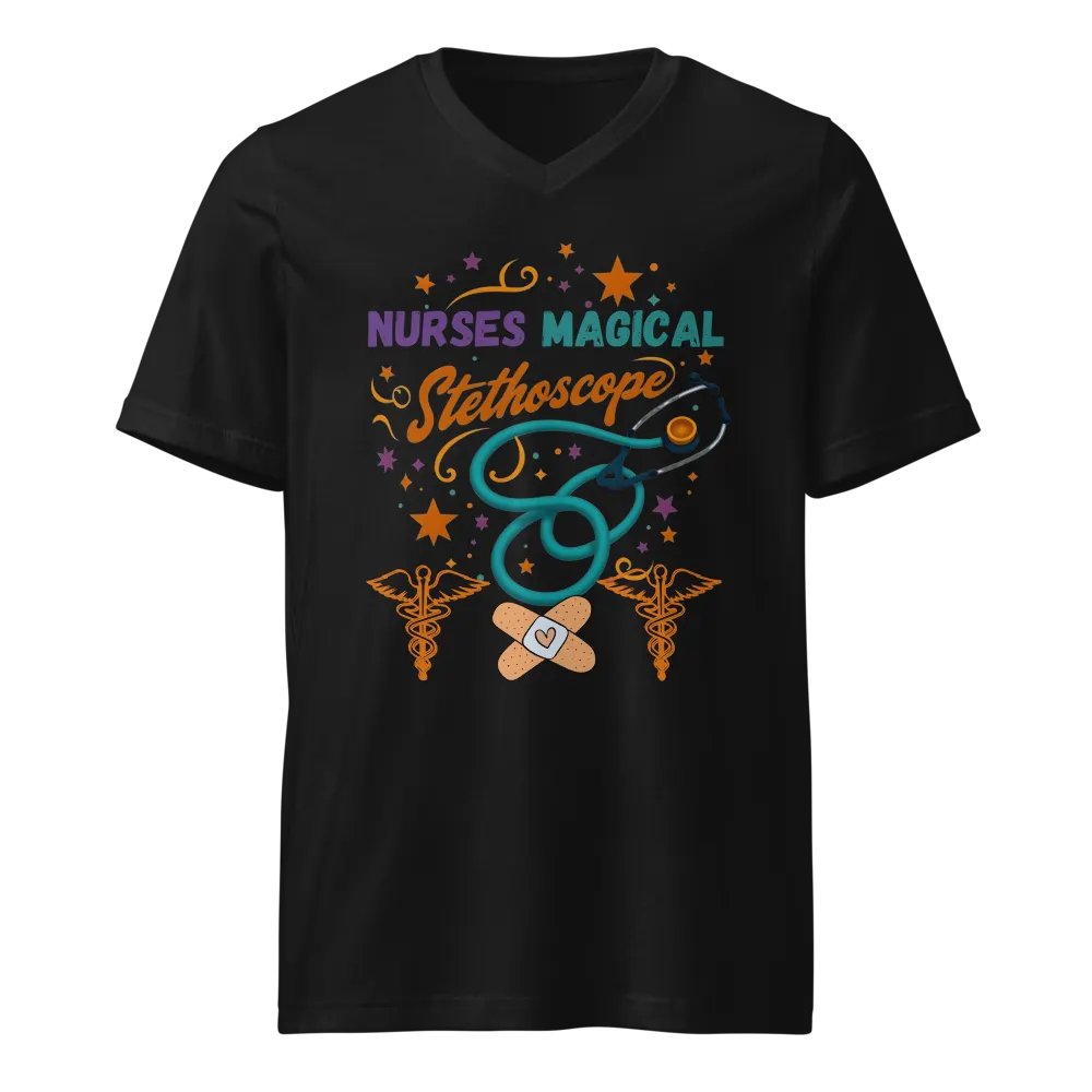 Nurses Magical Stethoscope V-Neck Tee product image (1)