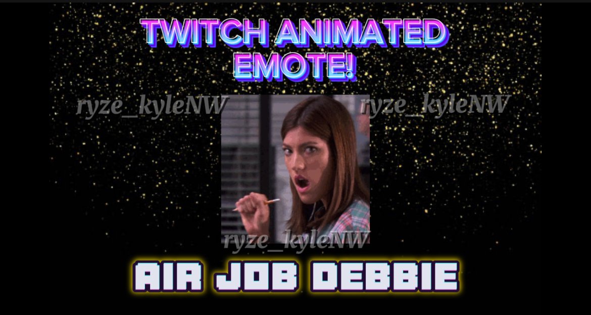 Twitch Animated Emote AIR JOB DEBBIE product image (1)