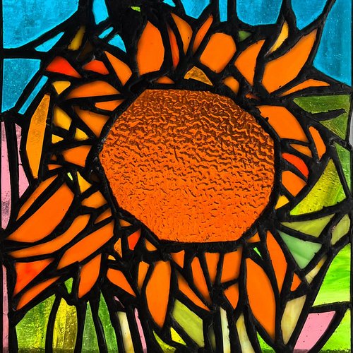 It may be the middle of winter but the sun is shining. Latest window stained glass 11x9… order one today or send a custom req...