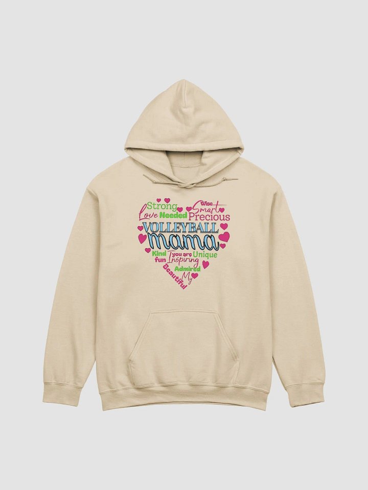 Heart Volleyball Mama Words Hoodie product image (19)