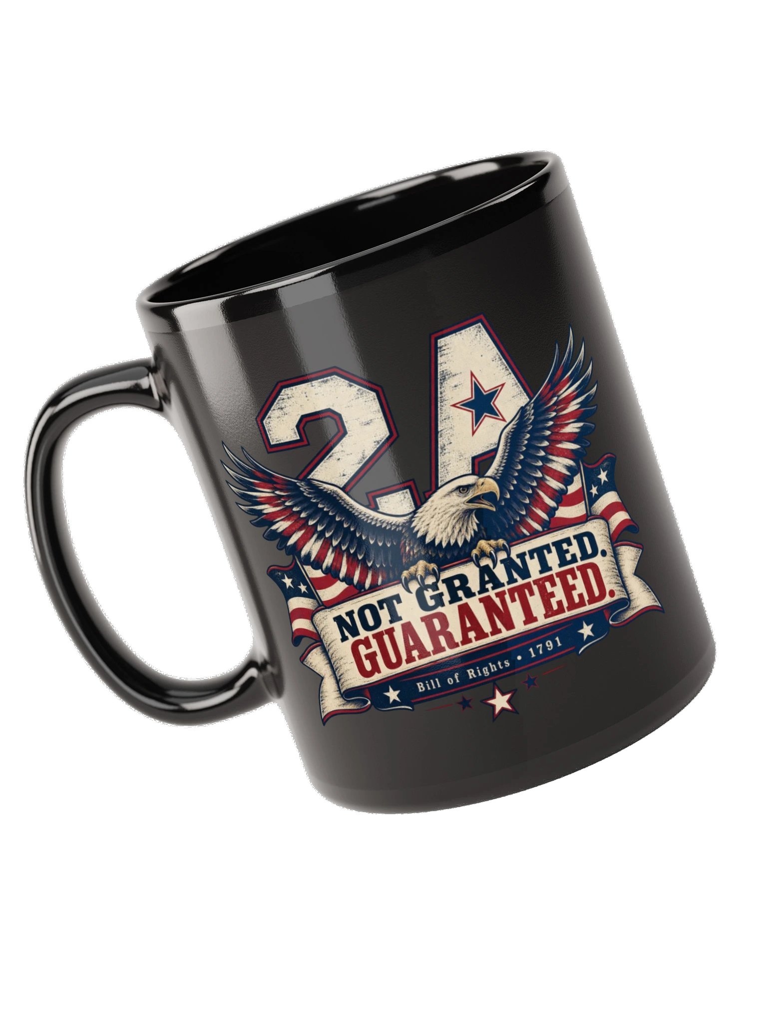 Black Glossy Mug, Not Granted Guaranteed product image (11)