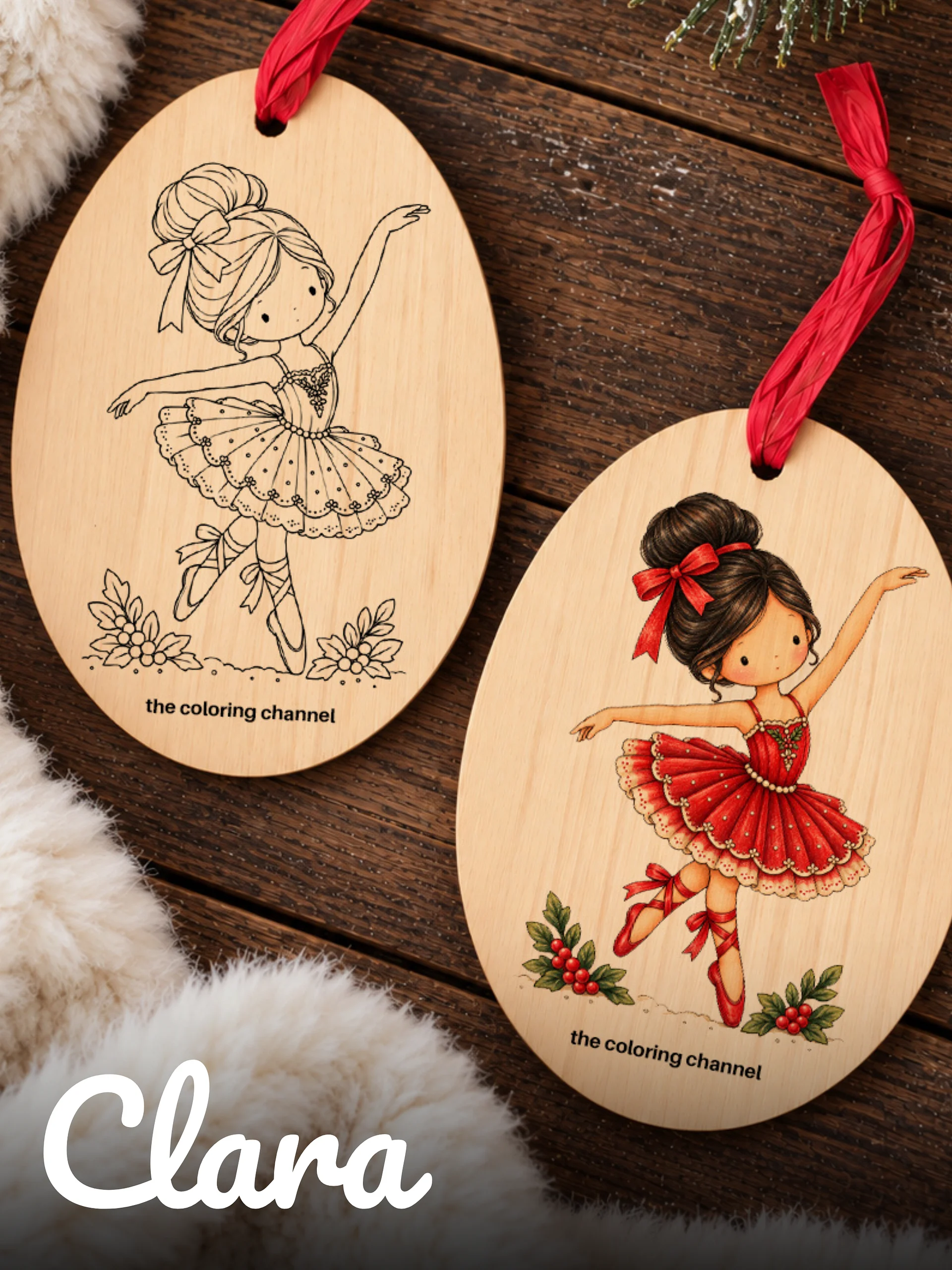 Clara - Color Your Own Ornament product image (1)