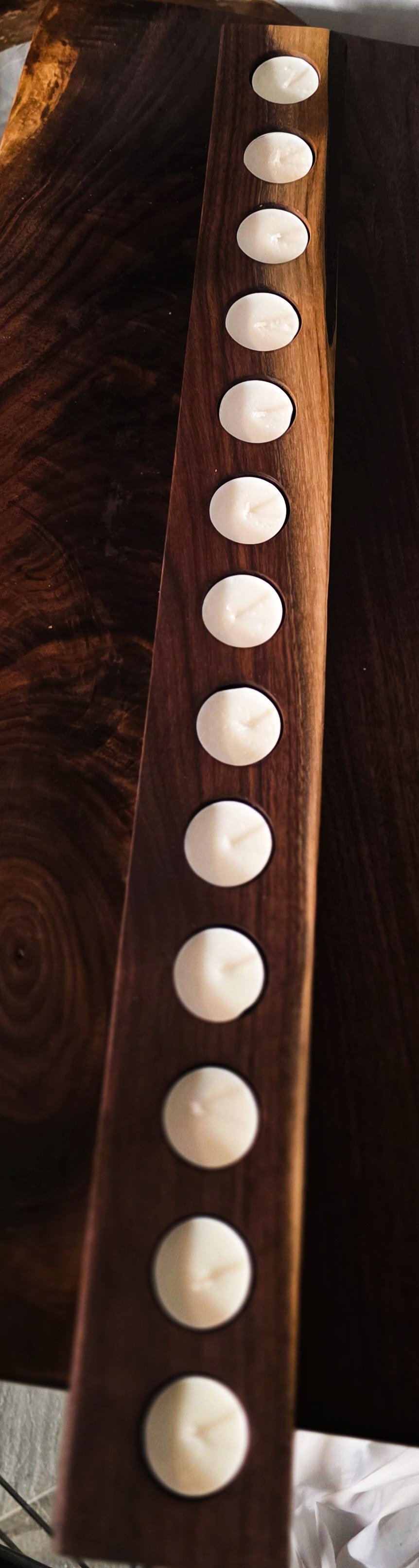 Live Edge Walnut Wedding Party Firefly (13 Candle Holder) product image (3)