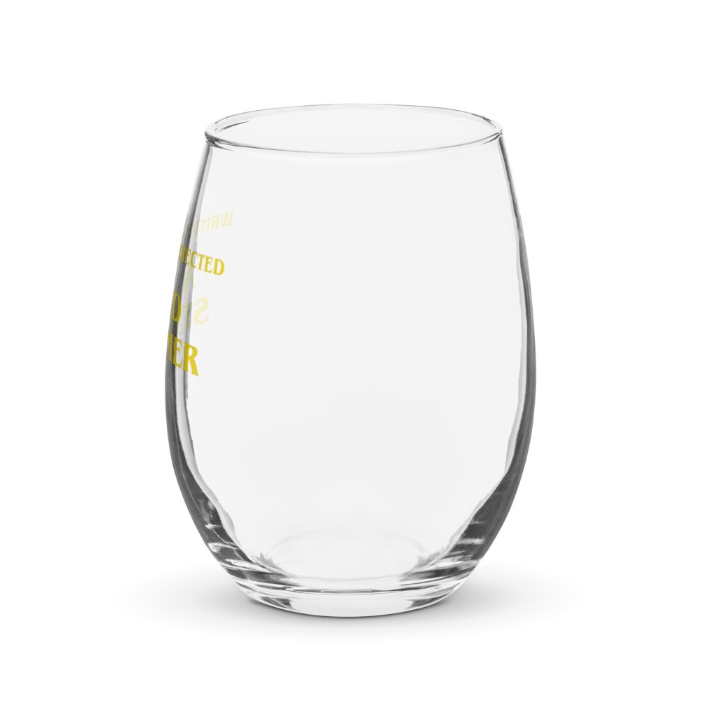 Written and directed by wine glass product image (3)