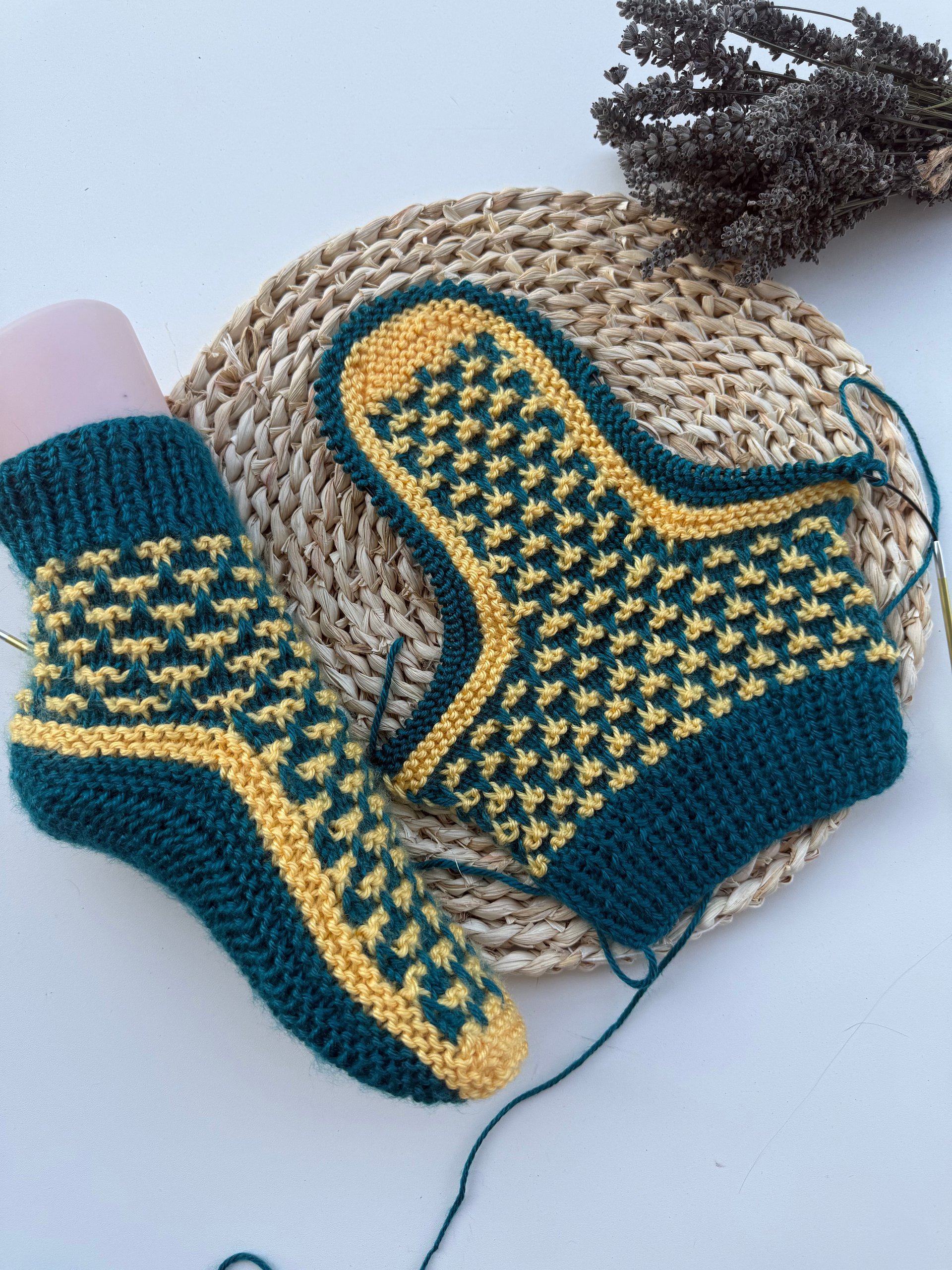 Flat Knit Colorworks Socks Pattern product image (1)
