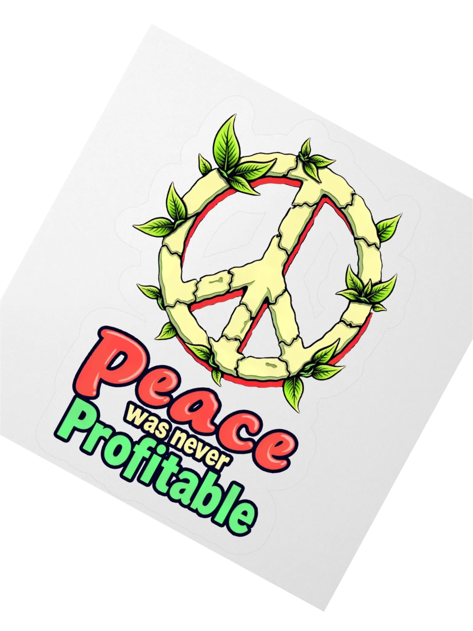 Peace Was Never Profitable Sticker product image (6)
