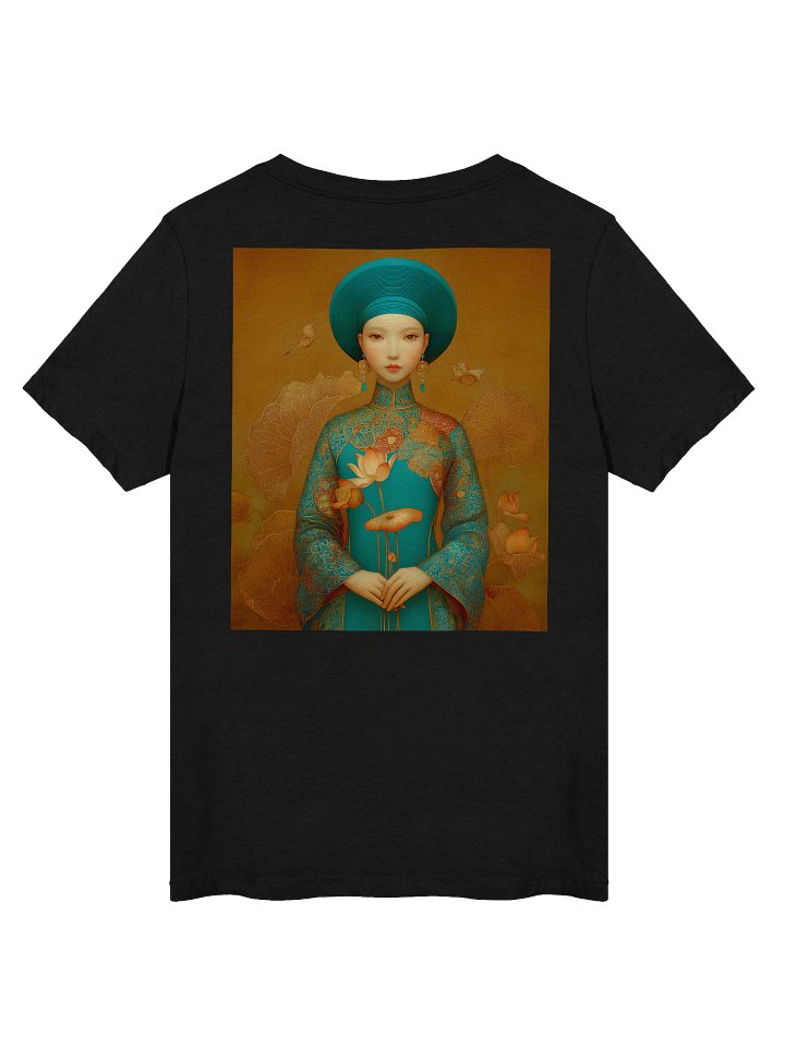 Teal Muse Portrait V-Neck Tee product image (2)