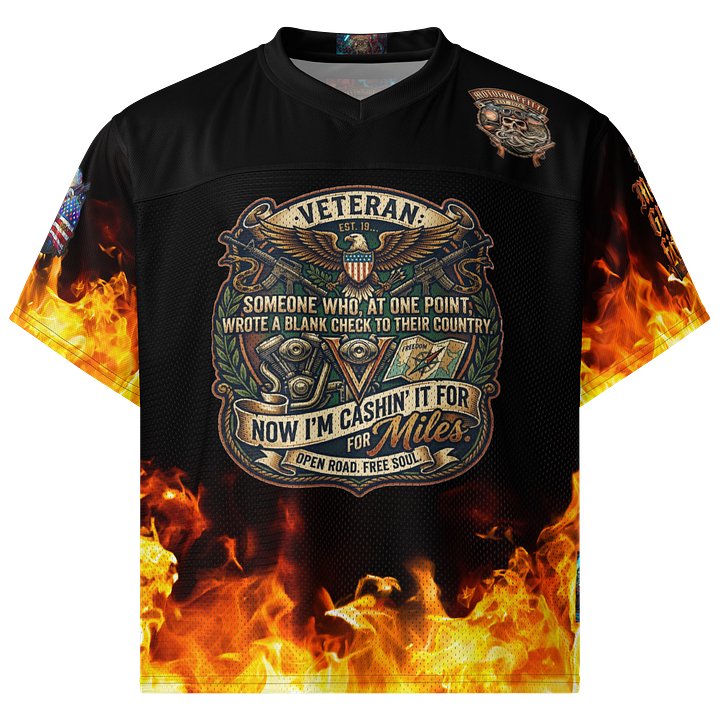 MötoGraffitti Veterans Football Jersey product image (1)