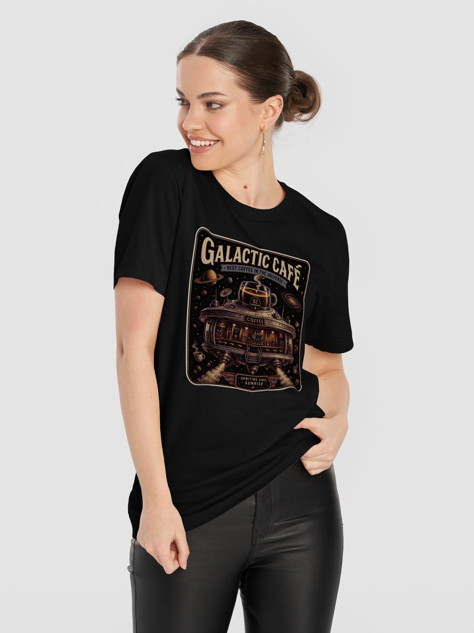 Galactic Café – Best Coffee in the Universe | Women’s T-Shirt product image (96)