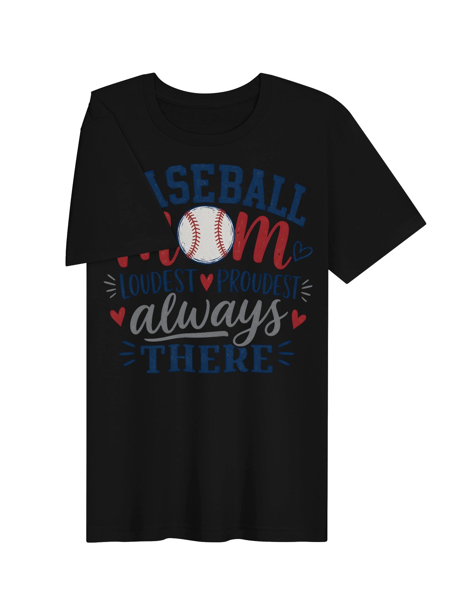 Baseball Mom Heart Tee - Adult product image (8)