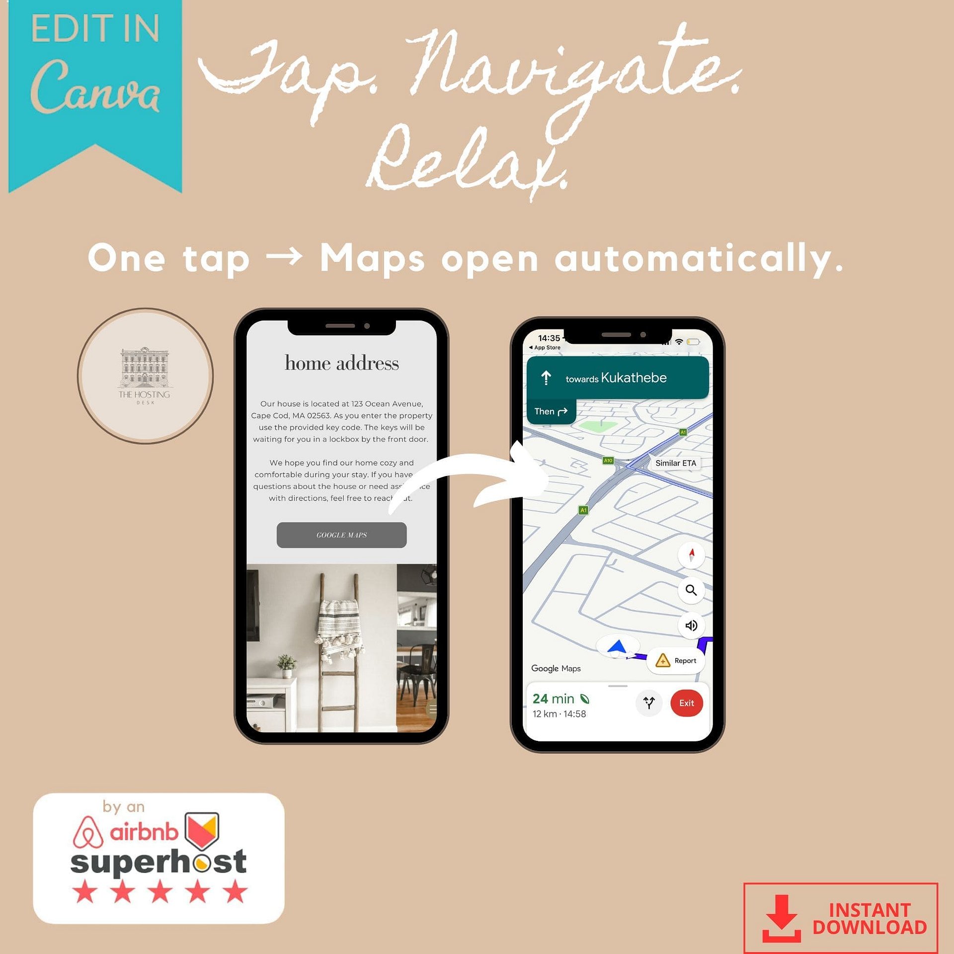 Digital Airbnb Welcome Book Template product image (4)