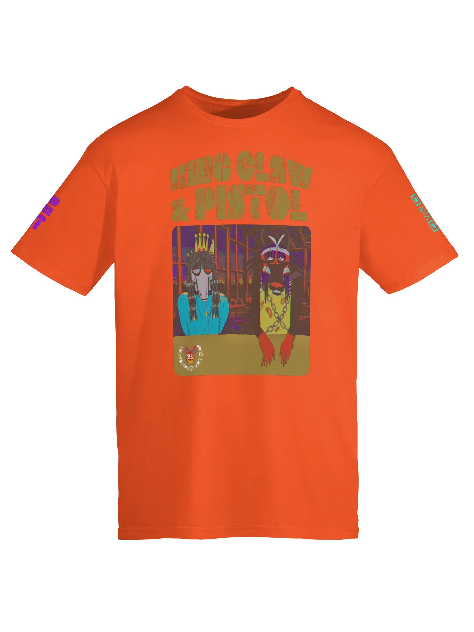 KING CLAW & PISTOL Glitch Art Tee product image (5)