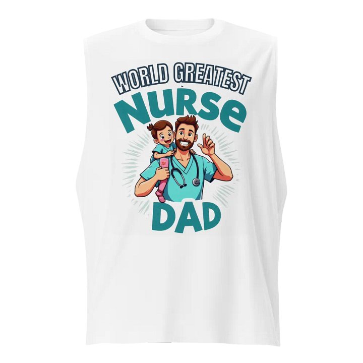 Nurse Dad Superhero Muscle Tank product image (5)