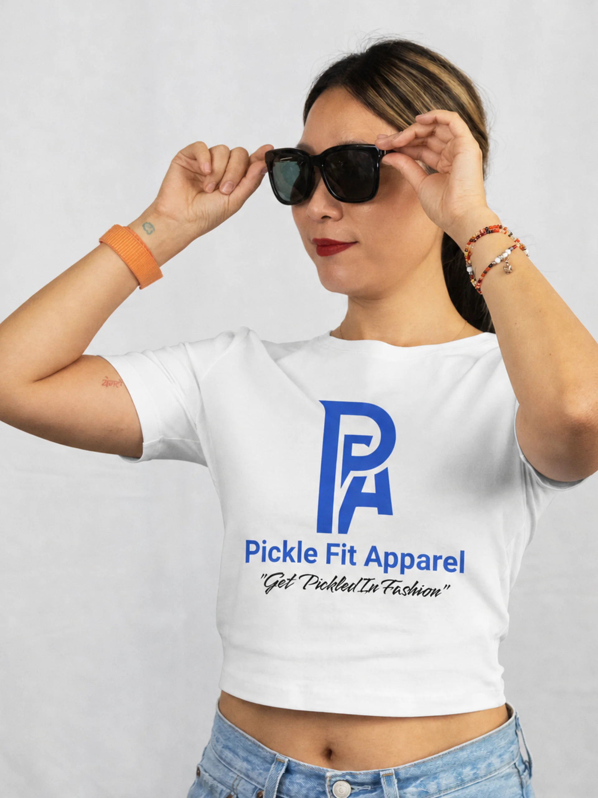 Pickle Fit Apparel Monogram Crop Top product image (37)