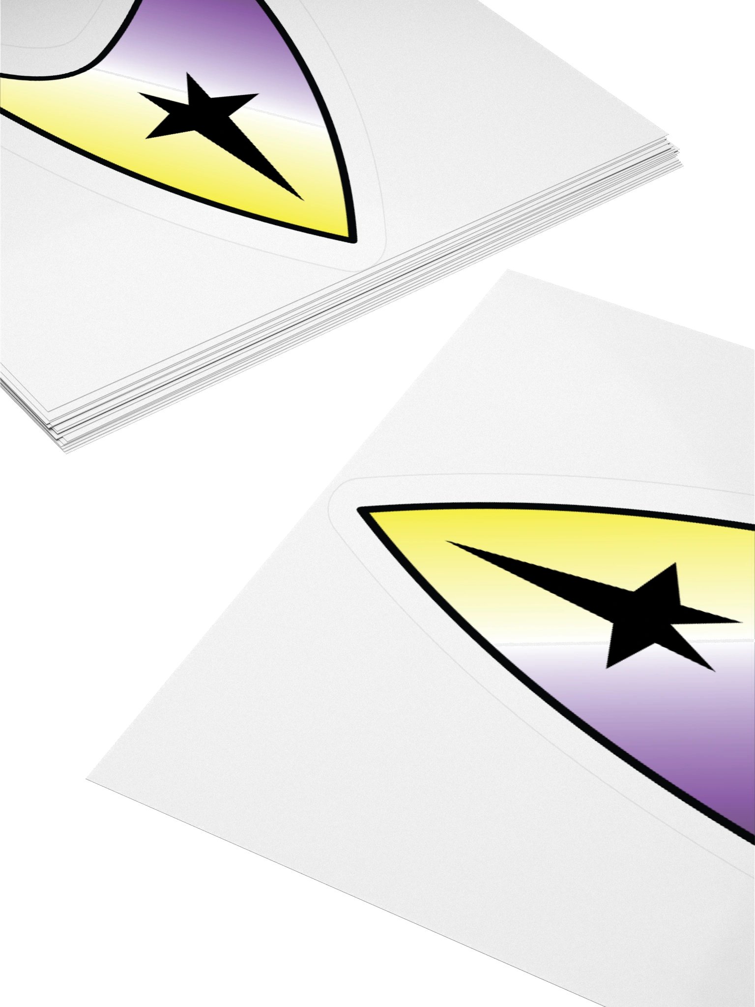 Non-binary Pride Gradient Starfleet Sticker product image (12)