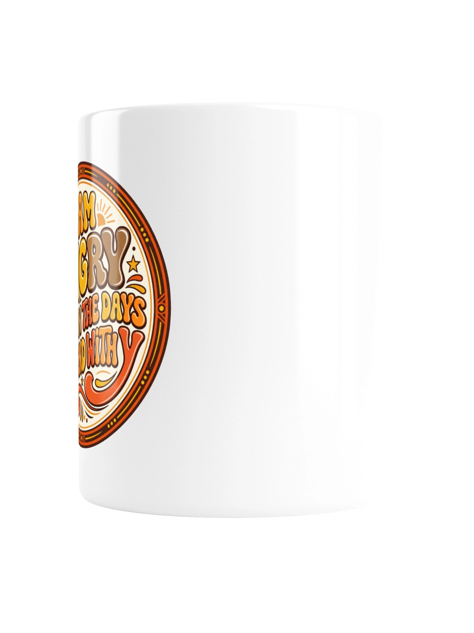 Only Angry on Days Ending With Y - Retro Badge Mug product image (5)