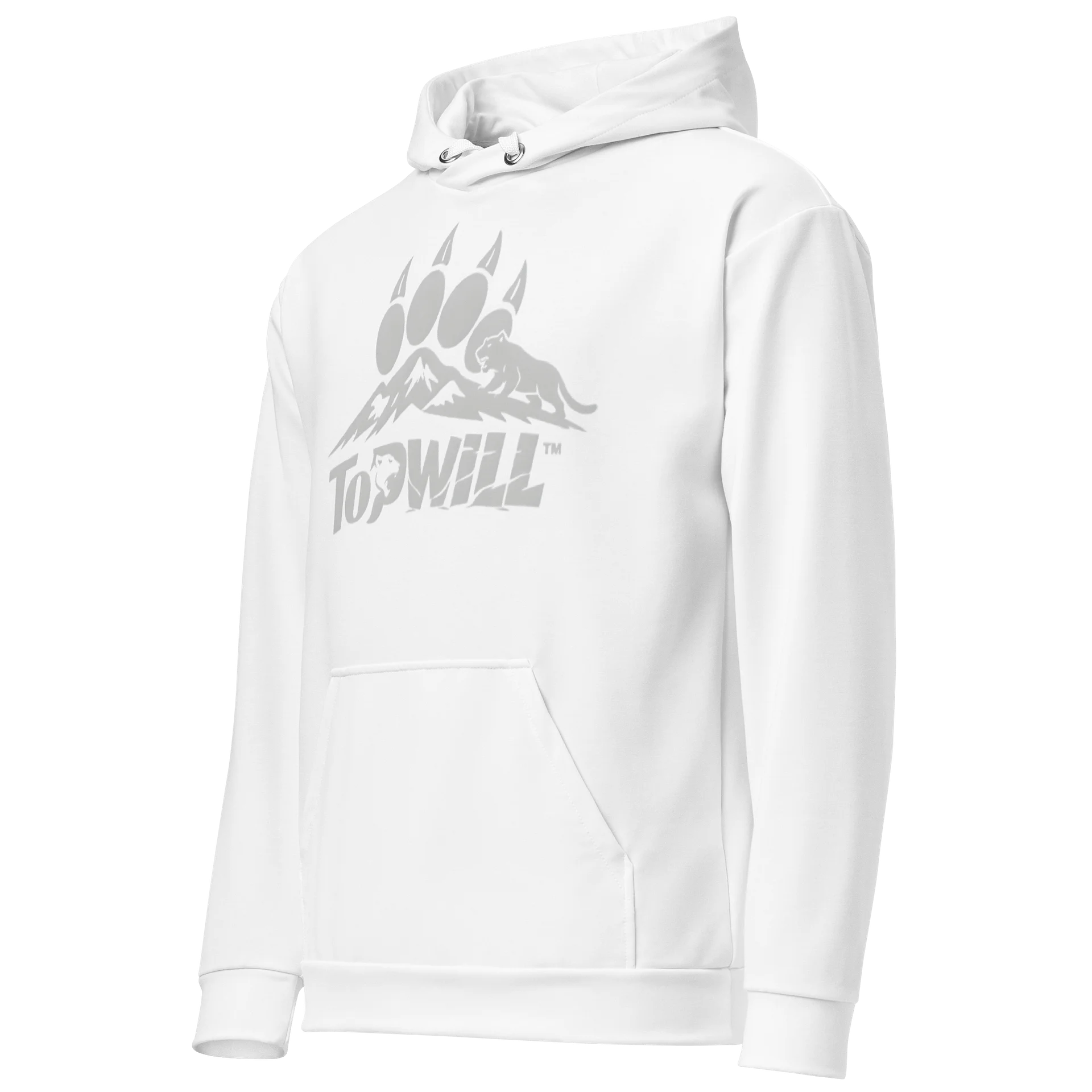 Topwill™ White & Grey Cotton Hoodie product image (3)