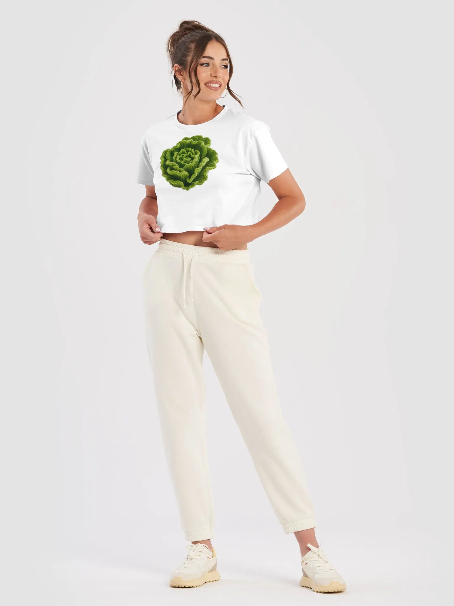 CozyAvocado Women's Premium Lettuce Crop Top #8 product image (5)
