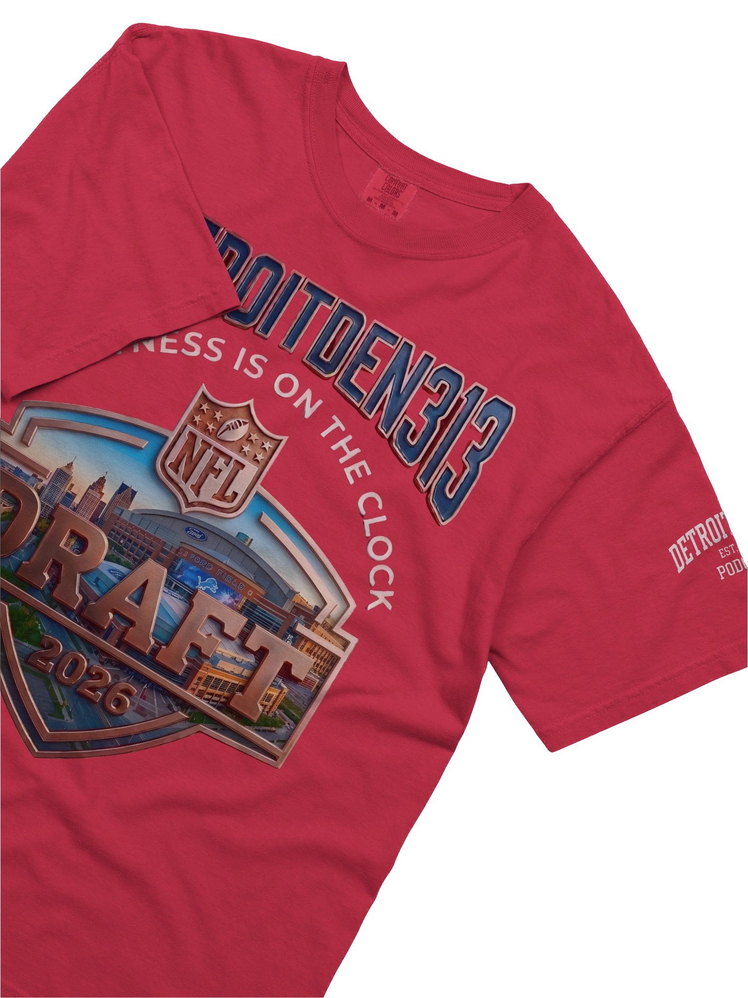 DetroitDen313 2026 Draft Shield Tee product image (5)