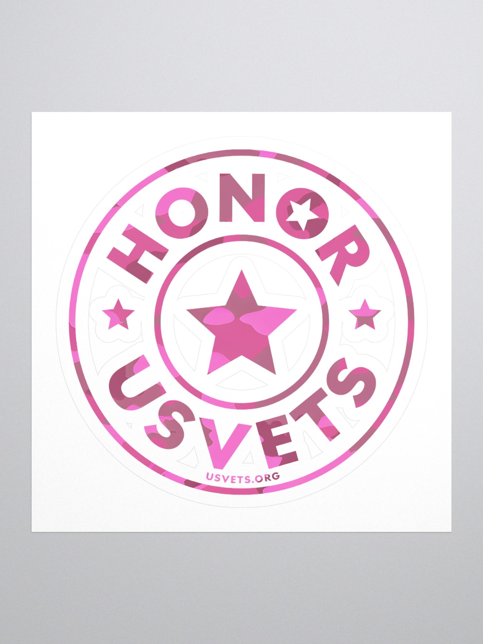 HONORUSVETS - PINK STAR STICKERS product image (1)