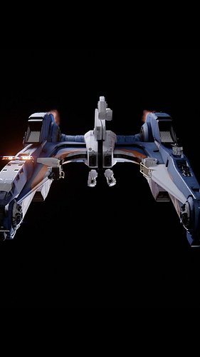 Current design work in progress. Nozzle blasts still need some work, alongside a lot of hull detailing. But the retro siren i...