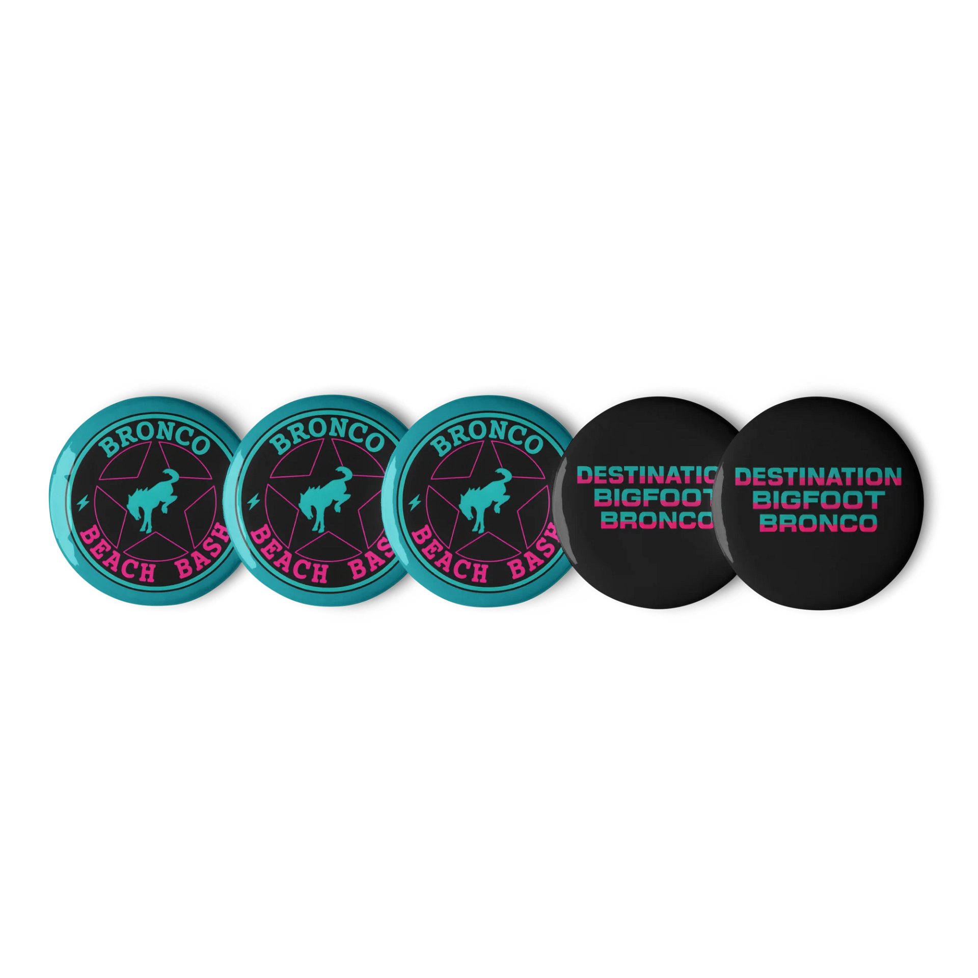 2025 Bronco Beach Bash Ocean City / Destination Bigfoot Bronco Collab | BBB & DBB Pin Set (Multiple Sizes Available) product image (1)