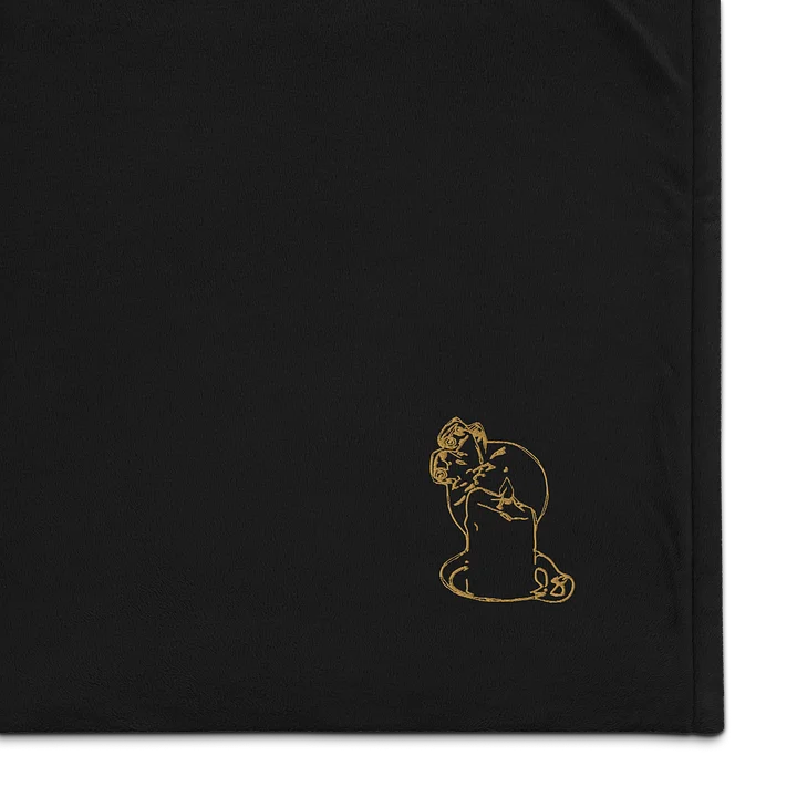 Your Moth, My Flame Throw Blanket - Gold product image (1)