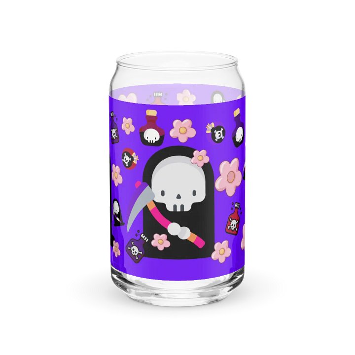 Purple Grim Reaper Glass Tumbler product image (2)