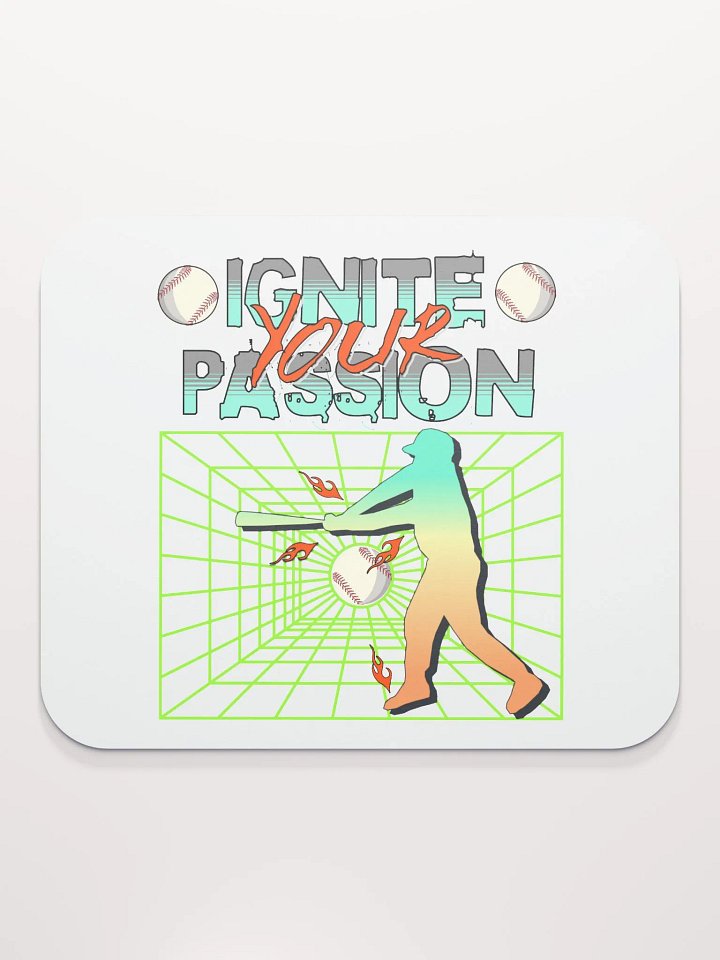 Ignite Your Passion Baseball Mouse Pad product image (2)