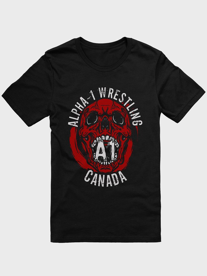 A1 Wrestling Skull T Shirt Red product image (13)