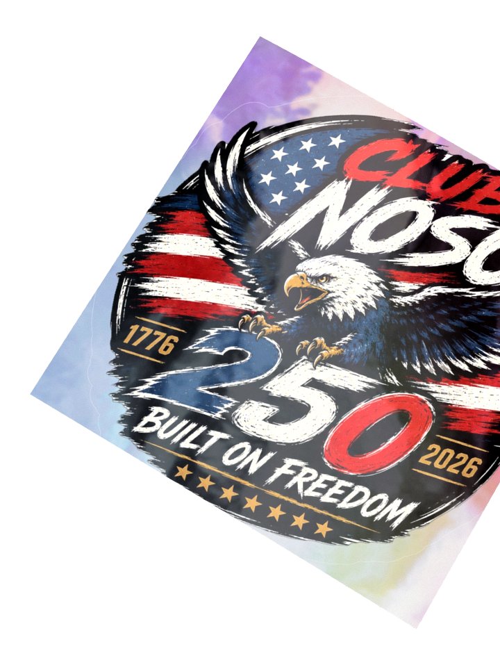 250th fourth of july Holographic sticker product image (5)