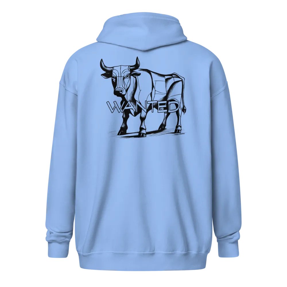 Bull Wanted Cubist zipper front hoodie product image (1)